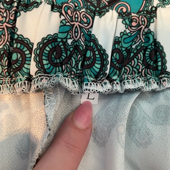 Green Patterned Matching set - Picture 4 of 8